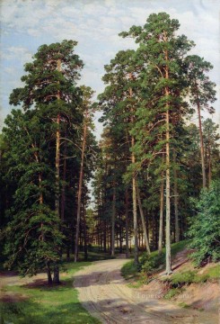 el sol en el bosque 1895 paisaje clásico Ivan Ivanovich árboles Pinturas al óleo